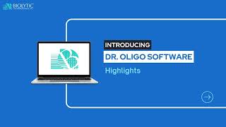 Introducing the Dr Oligo Software  Biolytic Lab Performance Inc [upl. by Brunk]