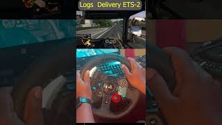 Logs Delivery  Euro Truck Simulator 2  Logitech g29 short 024 logitechg29 eurotrucksimulator2 [upl. by Ecitsuj]