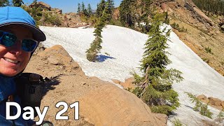 PCT 2024 Day 21 Snow Traversin [upl. by Einitsed]