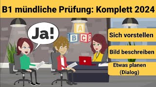 Mündliche Prüfung Deutsch B1  Gemeinsam etwas planen Bildbeschreibung und sich vorstellen [upl. by Paton608]