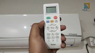 Haier Dc Inverter Ac Self Cleaning How to use it [upl. by Saideman]