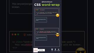 💥 CSS  wordwrap  Solve It Smart [upl. by Reinke]