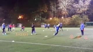 Entraînement de u 17rsd jette A  exercices de psychomotricité et de vitesse1 [upl. by Arvad]