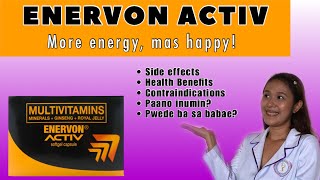 Vitamins para sa puyat at pagod ENERVON ACTIV Benefits Side effects  Maxvit vs Enervon Activ [upl. by Akenaj]