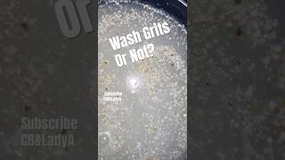 Wash Grits or Not  CBampLadyA shorts grits wash clean [upl. by Nahama]