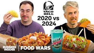 US vs UK Taco Bell 2020 vs 2024  Food Wars  Insider Food [upl. by Olsewski696]