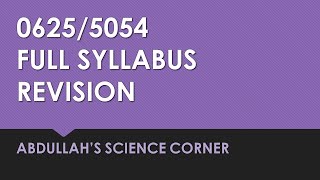 06255054 FULL SYLLABUS REVISION [upl. by Eyllib]