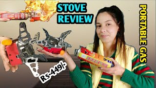 How to Use Camping Stove  Portable Stove with Gas Cylinder  Cheap Portable Gas Stove Review [upl. by Karas125]