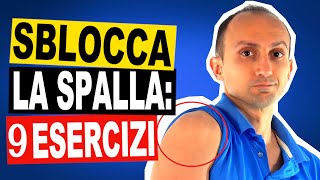 9 Esercizi per la Spalla Bloccata e Dolorosa con il Bastone o a Corpo Libero [upl. by Aihsercal]