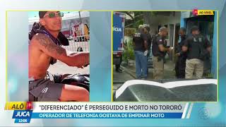 Alô Juca Namorada fica abalada ao encontrar corpo de operador de telefonia morto no Tororó [upl. by Allenaj]