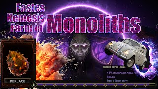 Fastest Harbinger Nemesis Farm In Monoliths  Last Epoch [upl. by Myriam]