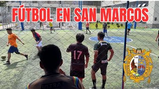 Un día en la Universidad Nacional Mayor de SAN MARCOS  UNMSM  PELOTEO SAN MARQUINO  FUTBOL [upl. by Amluz476]