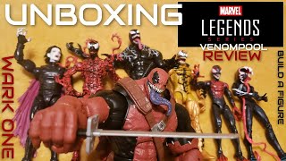 NEW Venom 2 Let There Be Carnage Movie Marvel Legends Venompool Build A Figure BAF Unboxing Review [upl. by Armil]