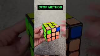 CFOP vs BEGINNERS METHOD shorts youtube [upl. by Odareg]