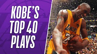 Kobe Bryants TOP 40 Plays of His NBA Career [upl. by Einnel]