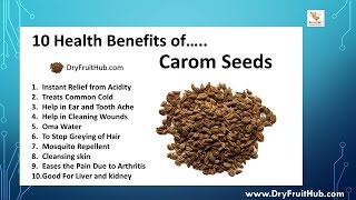 Health Benefits of Carom Seeds  Ajwan [upl. by Skolnik839]