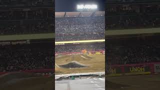 Crazy backflip save ￼￼ automobile edit monsterjamcom ￼ [upl. by Larrej]