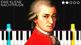 Mozart  Eine kleine Nachtmusik  EASY Piano Tutorial [upl. by Elleron947]