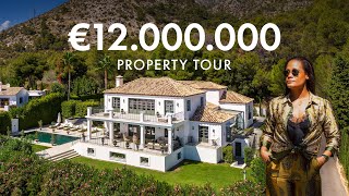 Touring The Highest Property in Sierra Blanca with Amazing Views  Golden Mile Marbella [upl. by Halbeib]