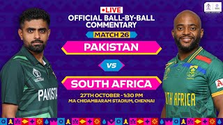 Pakistan v South Africa  Hindi BallbyBall Commentary  Match 26  World Cup 2023 PAKvsSA [upl. by Dnomra633]