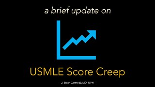 A Brief Update on USMLE Score Creep [upl. by Allmon]