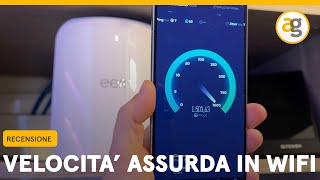 POTENZA e COPERTURA WiFi 7 da PAURA Recensione ROUTER EERO 7 di Amazon [upl. by Fidel172]