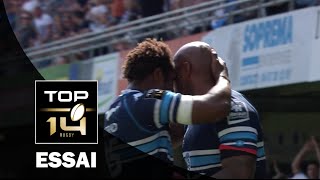 TOP 14 ‐ Essai 2 Nemani NADOLO MHR – MontpellierBrive – J6 – Saison 20162017 [upl. by Tamas]