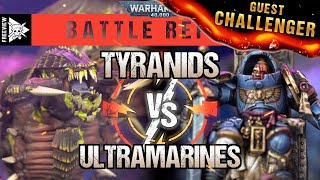 Tyranids vs Ultramarines 2000pts  Warhammer 40000 Battle Report [upl. by Tammany]