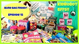 Blind Bag Friday Ep 15 Minecraft Kidrobot BFFS Tokidoki Neon Star Mario Chocolate Egg [upl. by Leckie925]