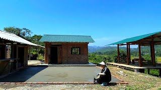 The Process of Completing a Monolithic Concrete Courtyard  Building a New Life After a Disaster [upl. by Yelknirb]