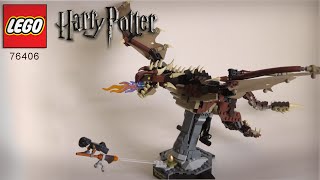 LEGO HARRY POTTER  Hungarian Horntail Dragon Set 76406 Build Instructions [upl. by Xylia]