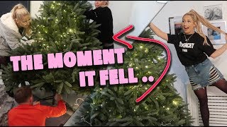 PUTTING UP OUR CHRISTMAS TREE SUCCESS OR FAIL 😳😱 [upl. by Foscalina]