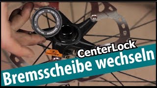 CenterLock Bremsscheiben wechseln  Shimano Sram Formula usw [upl. by O'Grady]