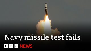 Trident missile test fails for second time in a row  BBC News [upl. by Ybanrab]