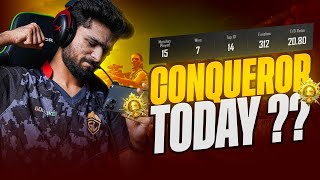 KYA AAJ CONQUEROR HOGA  SERIOUS RANK PUSH  BGMI LIVE [upl. by Hafirahs]