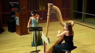 Debussy  Clair de Lune Arrangement for Violin and Harp by Sami SEIF [upl. by Dilisio]