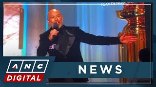 Jo Koy makes hosting debut at 81st Golden Globes  ANC [upl. by Nemrak]