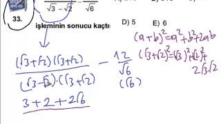 2012 KPSS Ortaöğretim Matematik sorularınını çözümü3134sorular [upl. by Raymonds424]