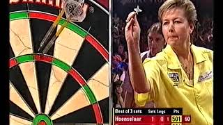 Hoenselaar vs Bywater Darts Ladies World Championship 2004 Semi Final [upl. by Orelie]