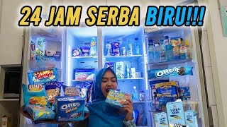 24 JAM MAKAN YANG WARNA BIRU TERBANYAK SEINDONESIA [upl. by Messing57]