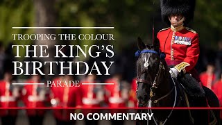 No Commentary Trooping The Colour 2024 The King’s Birthday Parade [upl. by Leibrag]