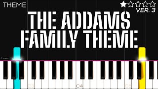 The Addams Family Theme  EASY Piano Tutorial [upl. by Eiser]