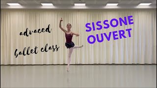 httpswwwprimaballetclasscom Sissone Ouvert  Centre  Advanced [upl. by Leibrag]