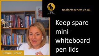 Keep spare miniwhiteboard pen lids  Tips for Teachers [upl. by Naujek]