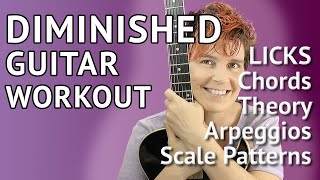 Diminished Scale Guitar Lesson amp Licks  The Complete Diminished Workout [upl. by Merla]