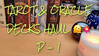 TAROT amp ORACLE DECKS HAUL 🥳 P  1 [upl. by Koball]