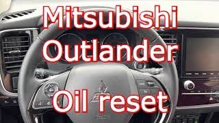 2021 Mitsubishi outlander  Routine Maintenance Required Oil Change Reset [upl. by Yecart]