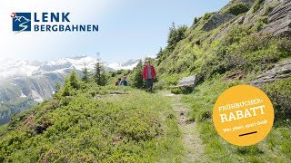 Wandern inmitten der Bergblumen an der Lenk [upl. by Reivilo]