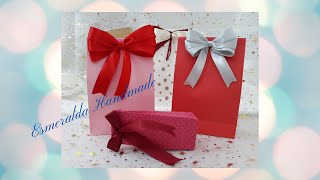 Come fare un sacchetto regalo facilissimo e velocissimo  How to make a gift bag [upl. by Song]