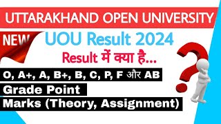 UOU Result 2024  What is Grade O A A B B P C AB amp F BA 1st Year Result UOU  SGPA in UOU [upl. by Macguiness]